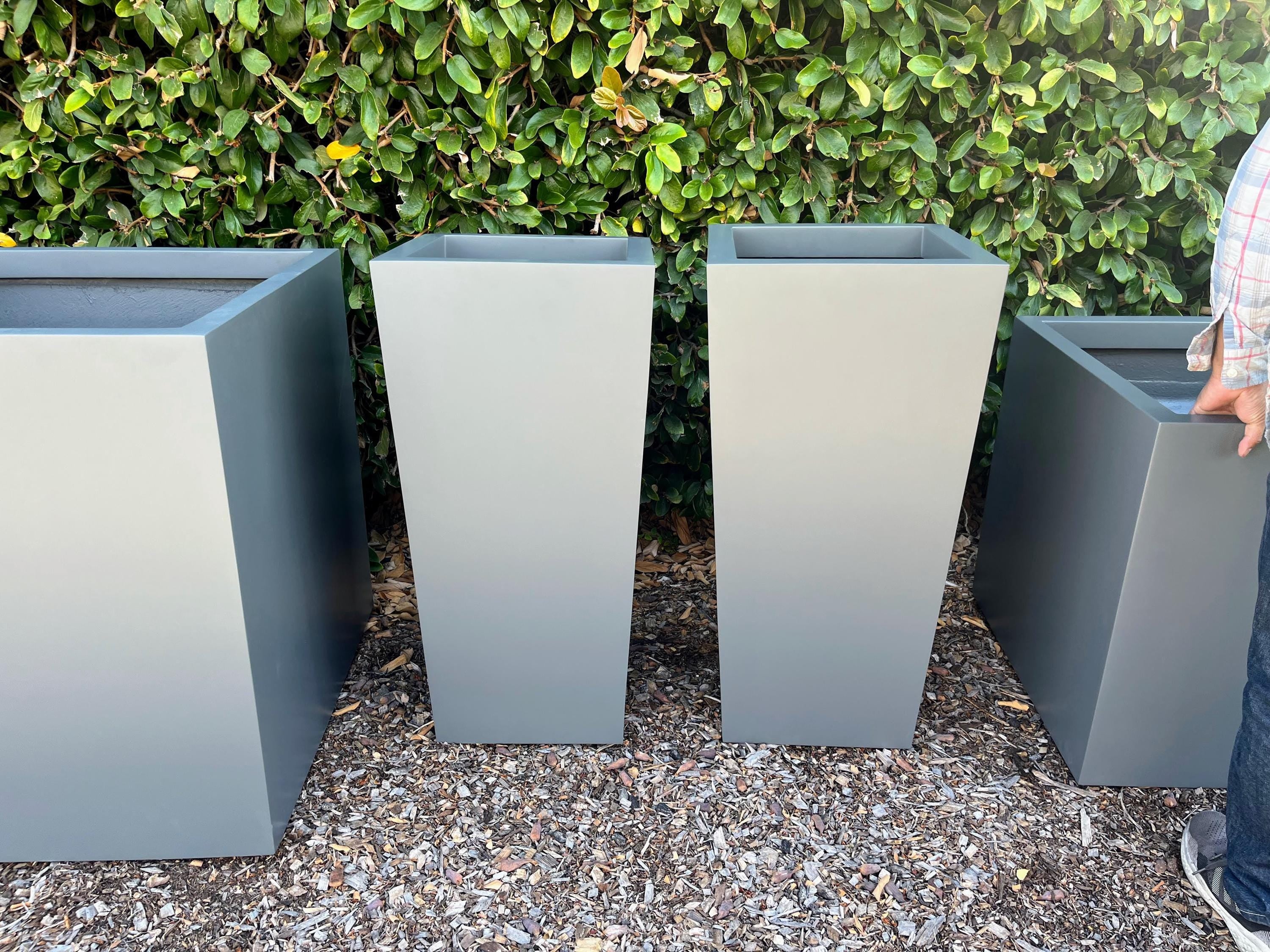 fiberglass planters Tapered Fiberglass Planter – Custom Made Indoor/Outdoor