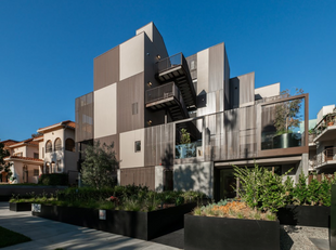 46 Custom Fiberglass Planters for The Mercer Luxury Apartments - West Hollywood, CA