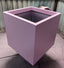 Fiberglass Square Planter - Dark Pink Color