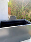 Large Gray Rectangular Modern Planter