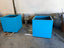 Bright Blue Square Planters - Fiberglass Planters