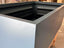 Large Rectangular Gray Planters Closeup